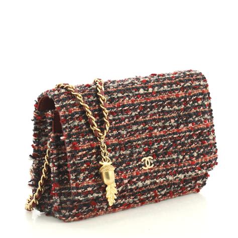 chanel tweed wallet on chain|chanel wallet sizes.